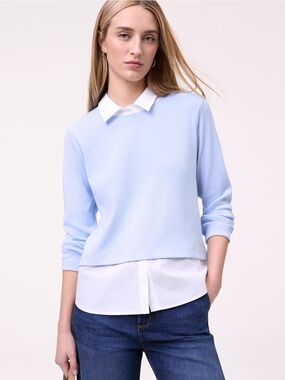 NWT Ann Taylor Layered Knit Top